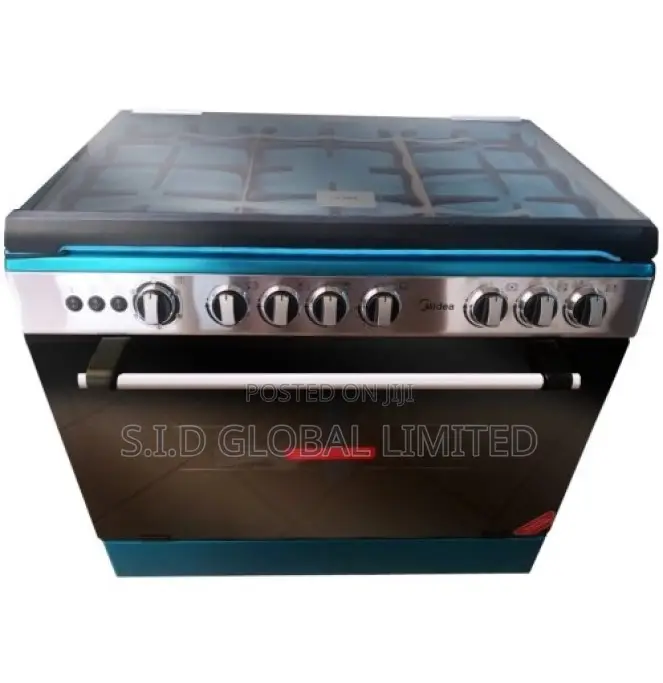 Midea 5 Burner Gas Cooker With Oven 36lmg5g027-Silver