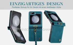 Autspace Leather Case for Samsung Z Flip 7, Z Flip 6 and 5