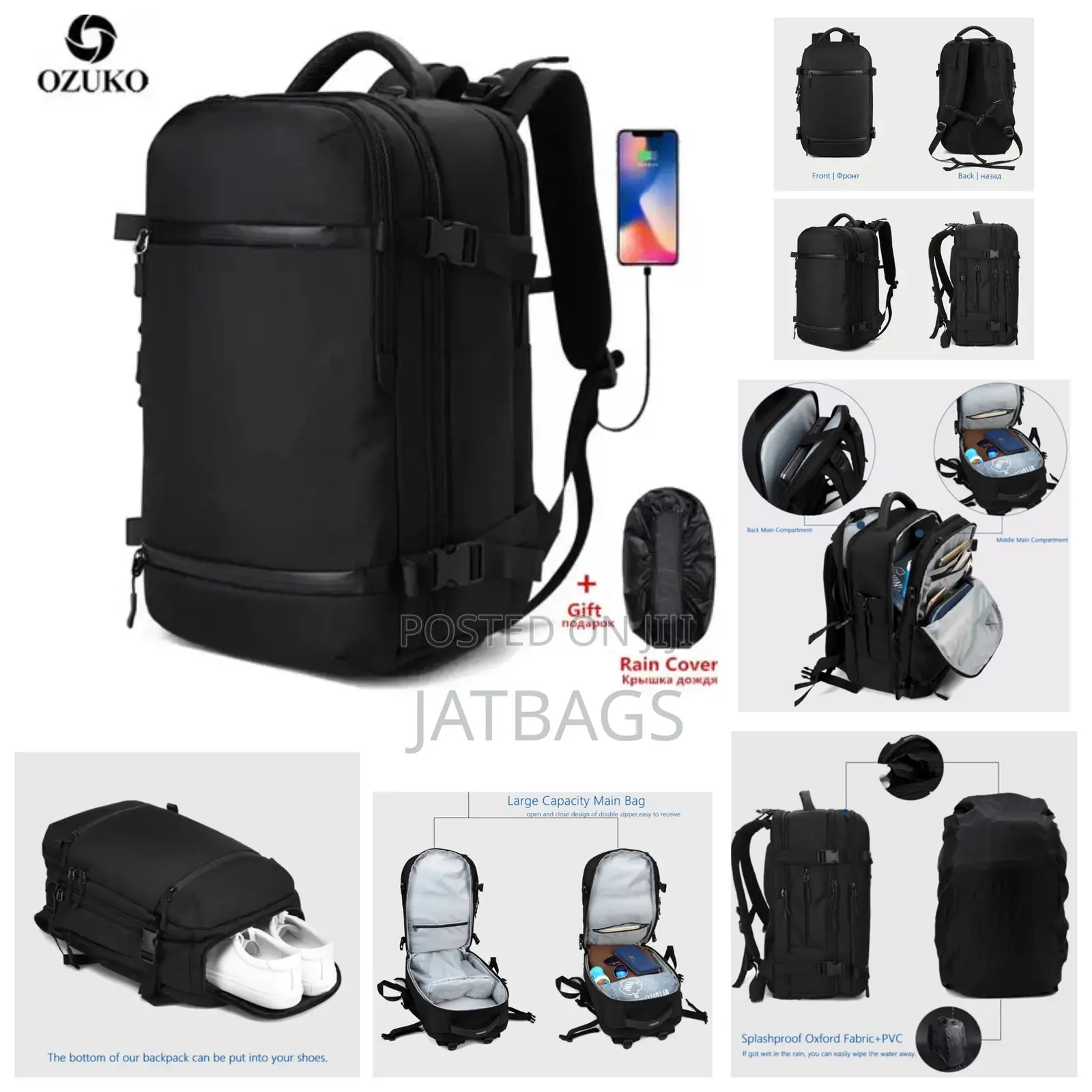 Travel Adventure Anti-Theft Laptop Backpack (Free Delivery)