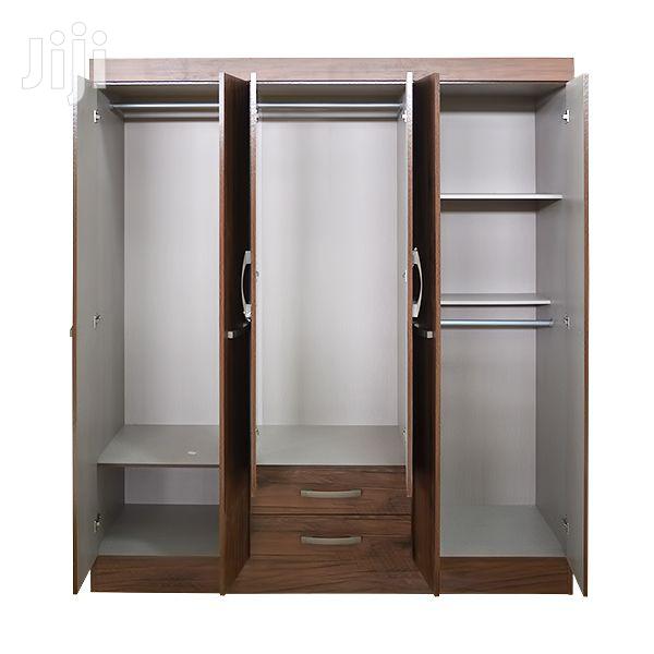 Wooden Wardrobe 6 Doors 2 Drawers