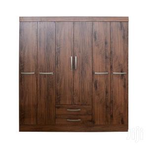 Wooden Wardrobe 6 Doors 2 Drawers