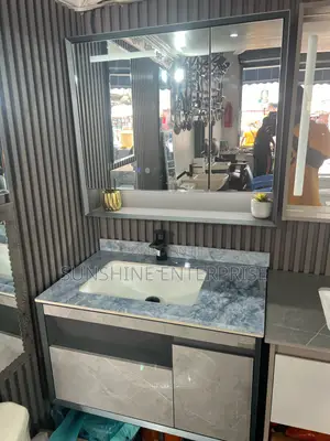 Cabinet Wash Hand Basin-Marble With LED Light