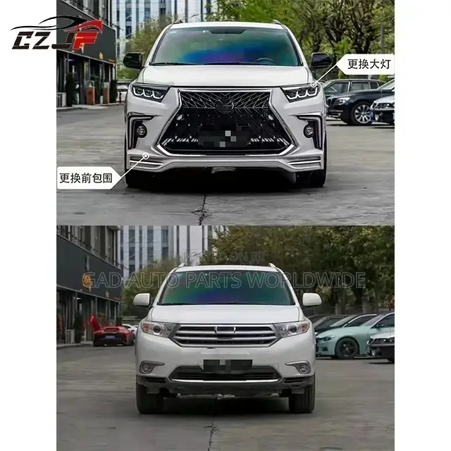 Toyota Highlander Bodykits 2011-2014 Lexus Style Upgrade