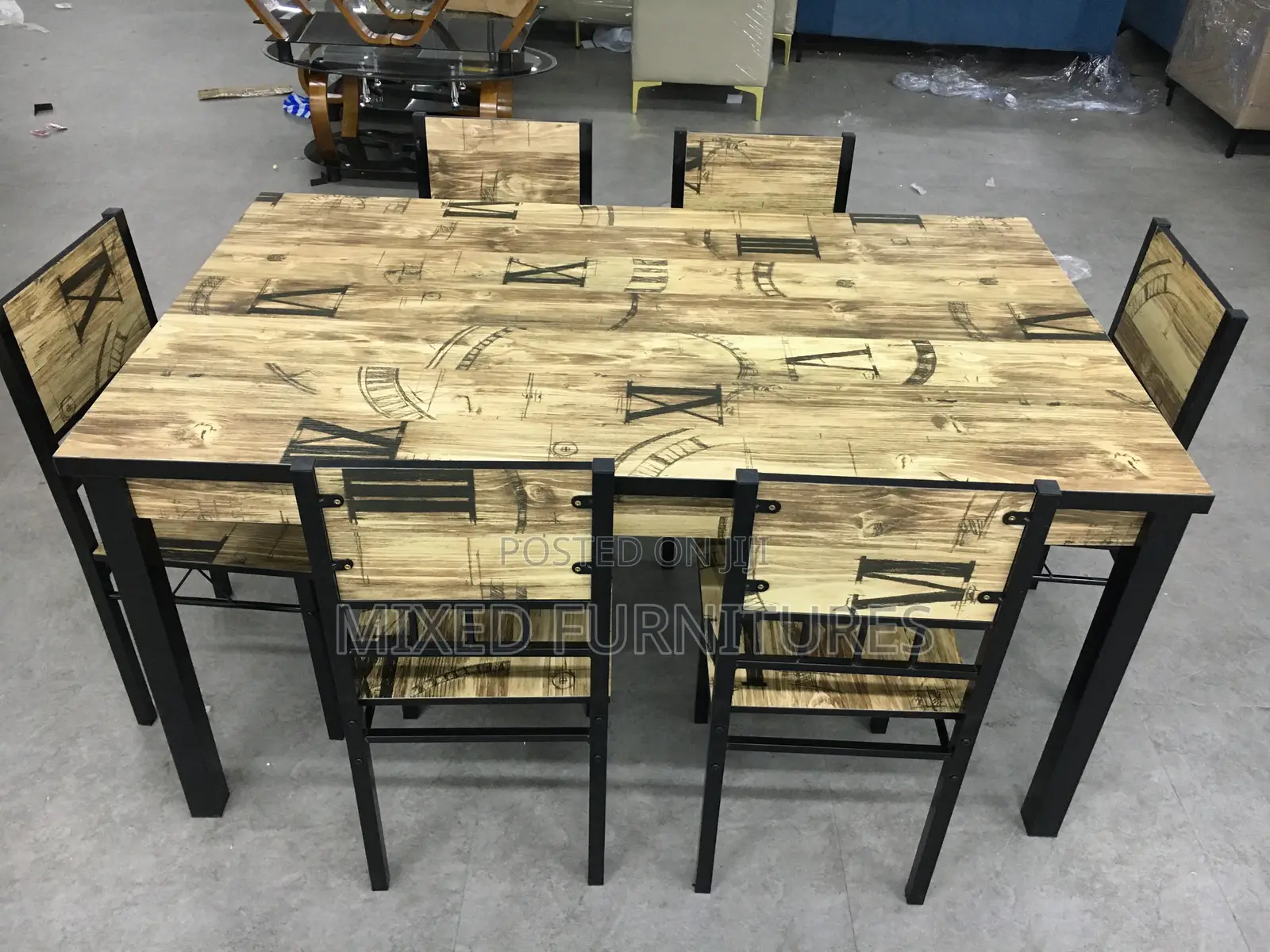 Dining Table With Chairs (Wooden )