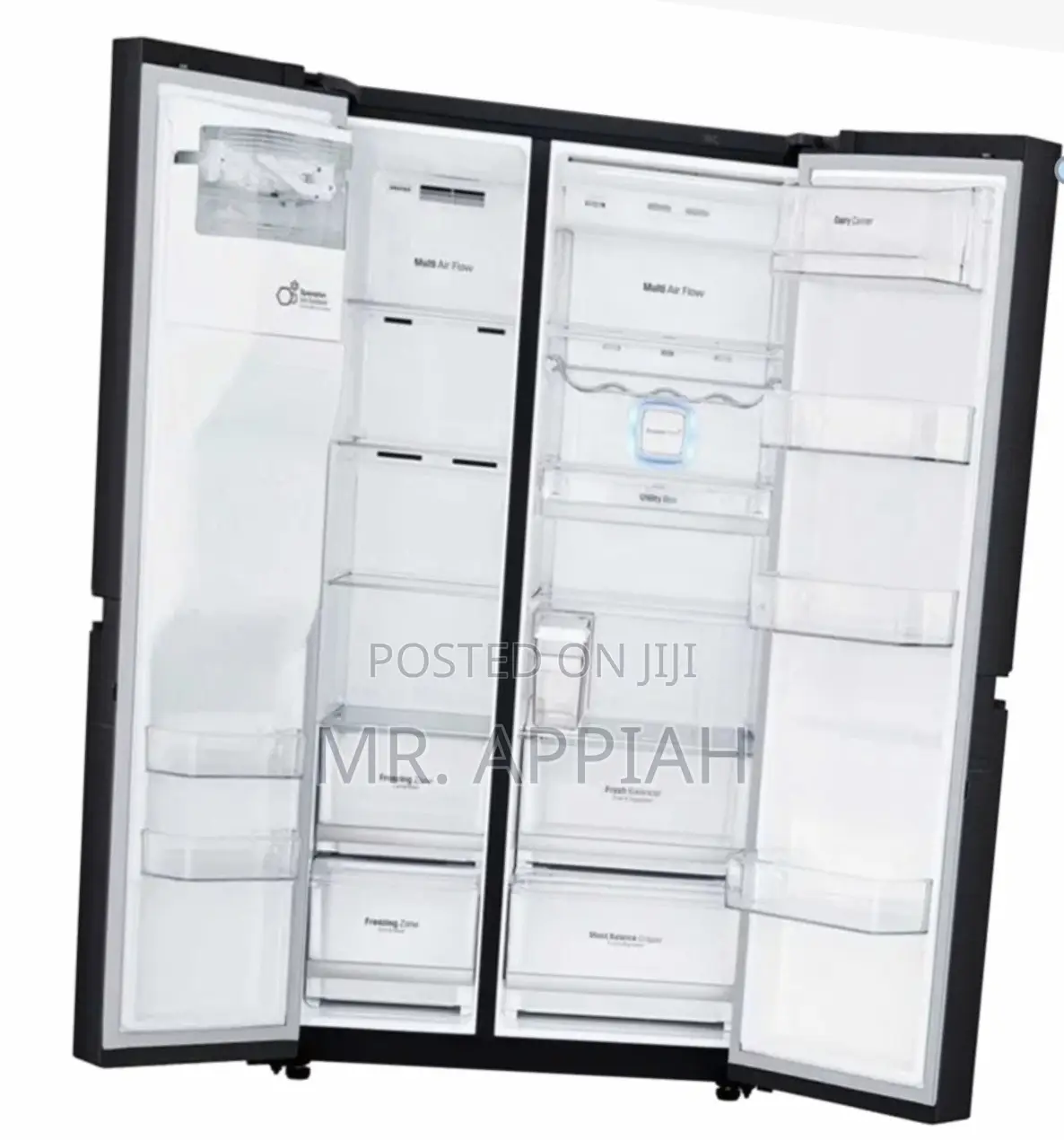 Buy Durable LG GC-J287SQUV 668L Side by Side Fridge,Gray.