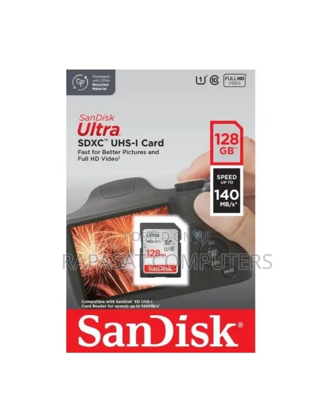 Sandisk 128GB Ultra UHS-I SDXC Memory Card