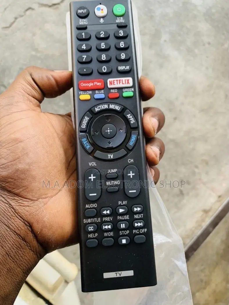 Classic Design Sony Smart Remote With Voice Control Button.