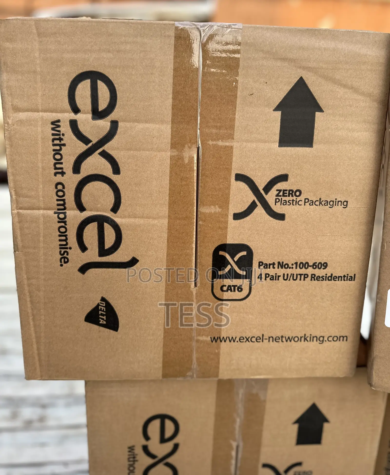 Excel Cat6 Pure Copper Utp Cable 305m Violet Color Bx305m