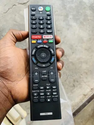 Long Lasting Sony Remote With Voice Control Button(Black) 