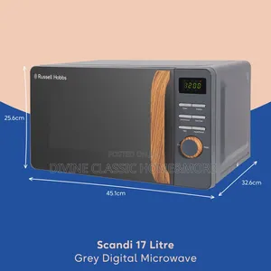 Russell Hobbs 17lit Scandi Grey Digital Microwave
