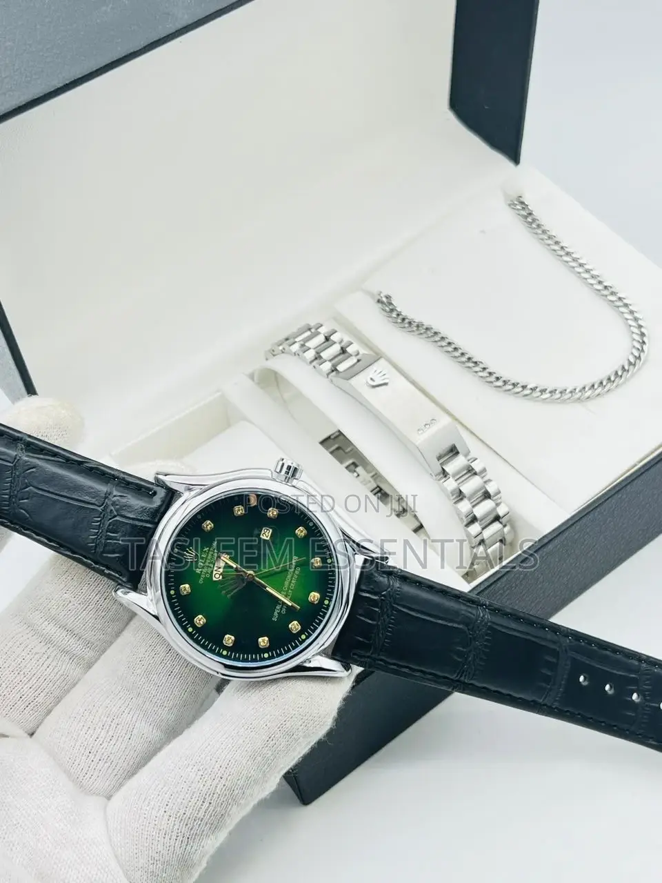 Rolex Day-Date Leather Combination