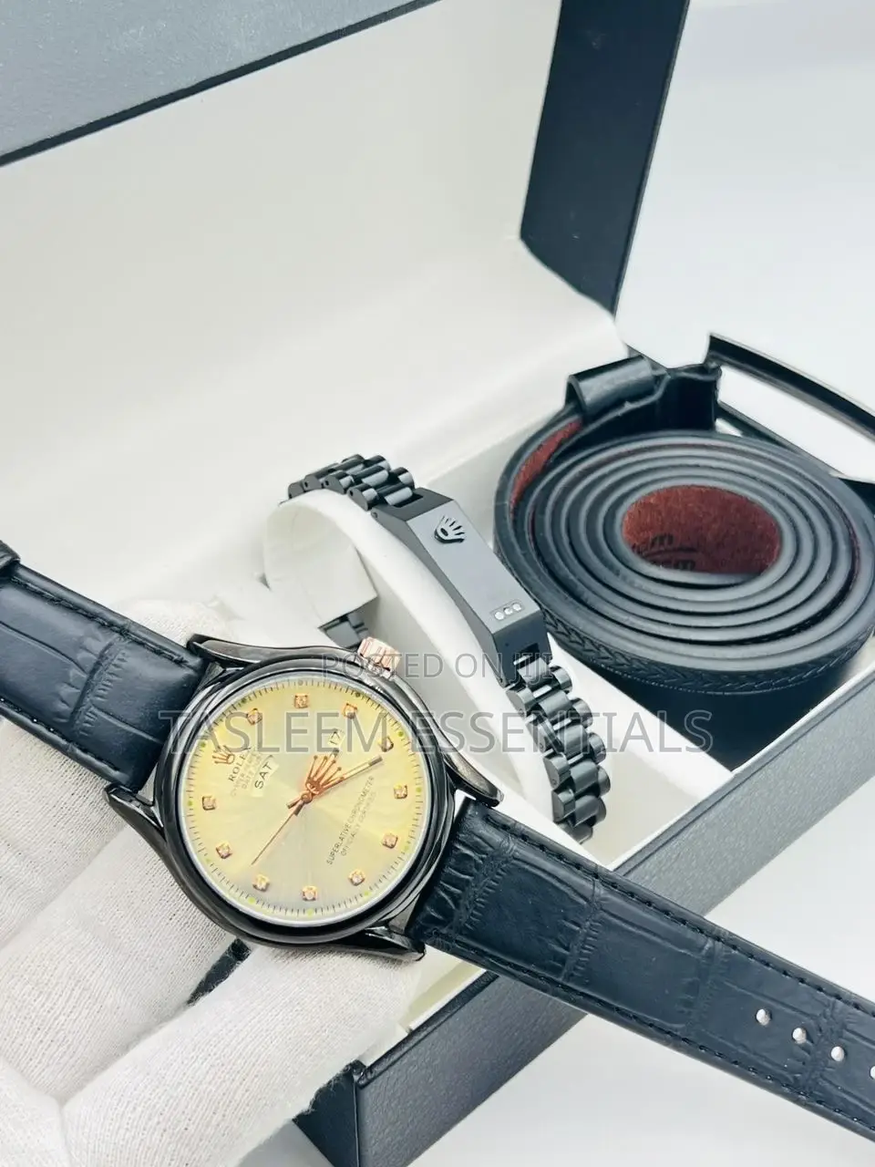 Rolex Day-Date Leather Combination