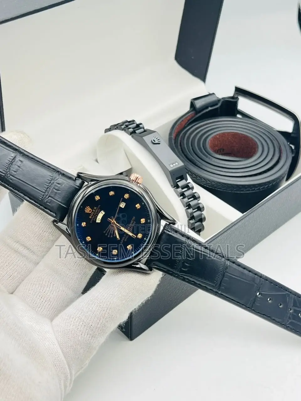 Rolex Day-Date Leather Combination