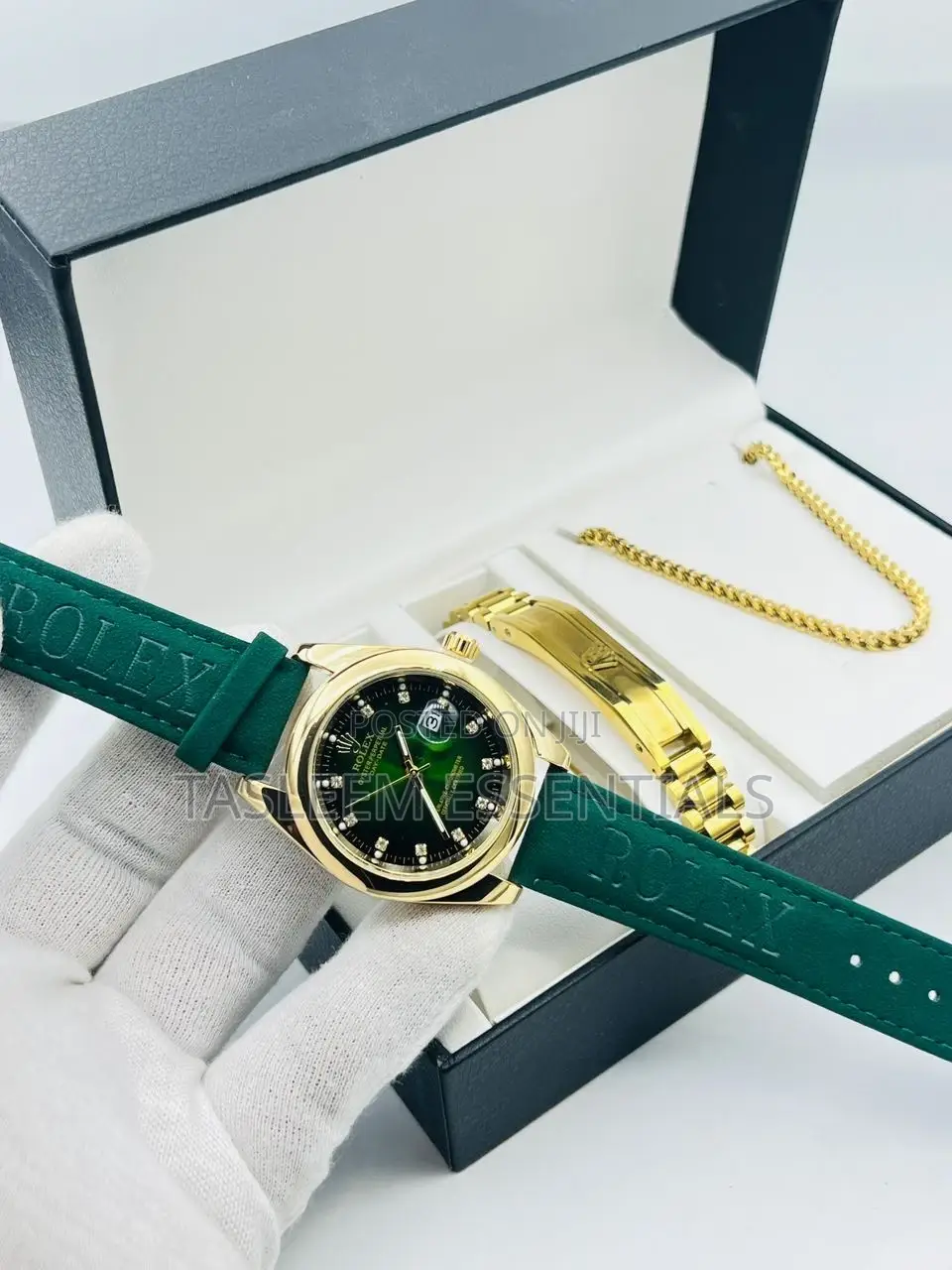 Rolex Day-Date Leather Combination
