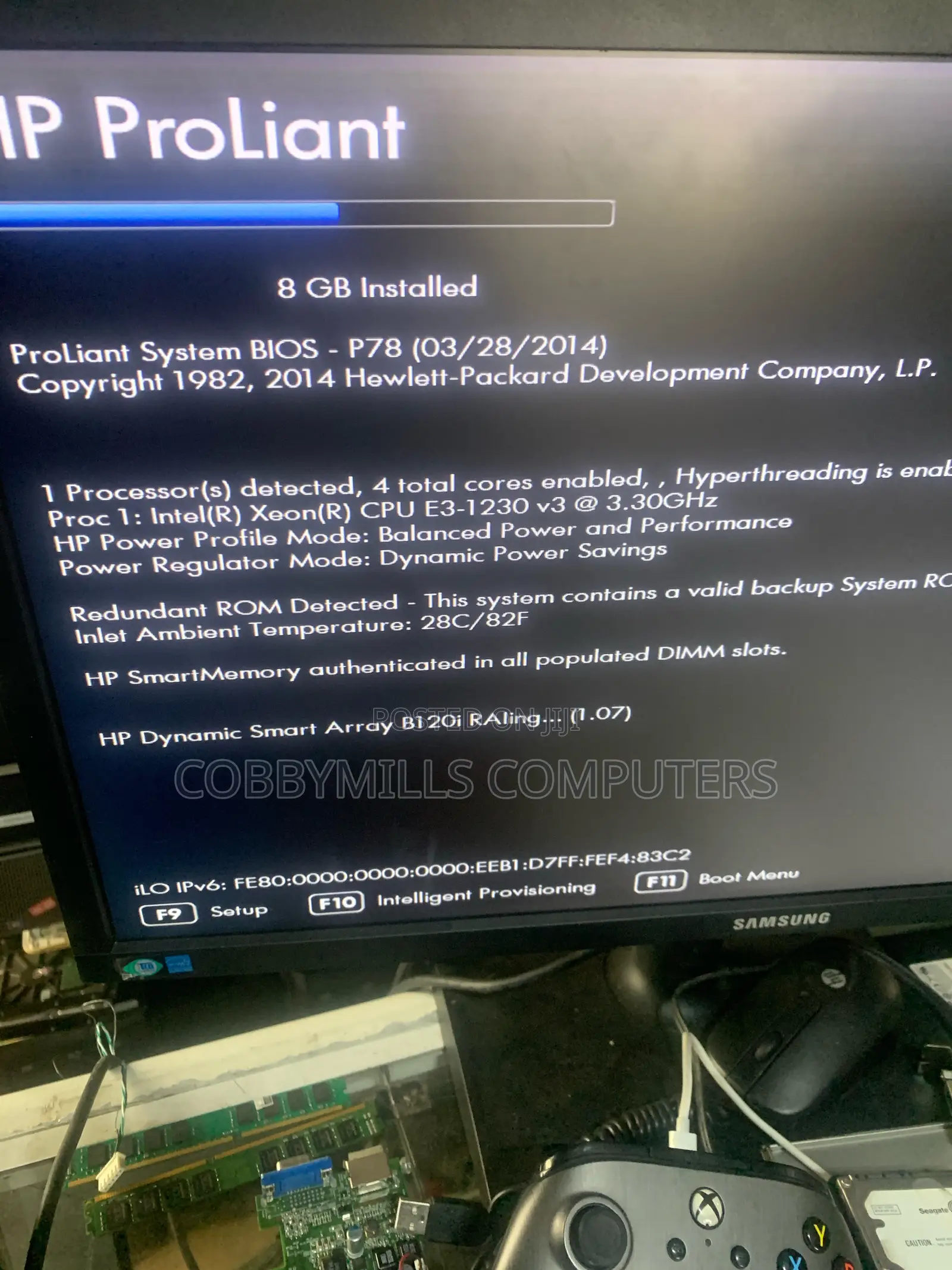 Server HP ProLiant ML 8GB Intel Xeon HDD 1T