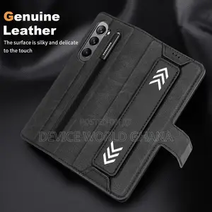 Zipp Retro Leather Flip Case for Samsung Z Fold 7 6 5 4 3