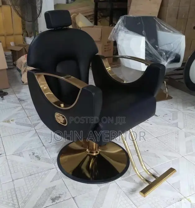 Salon Chair With Head and Footrest