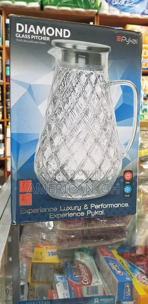 Diamond Glass Pitcher Hot and Cold, 2.1L