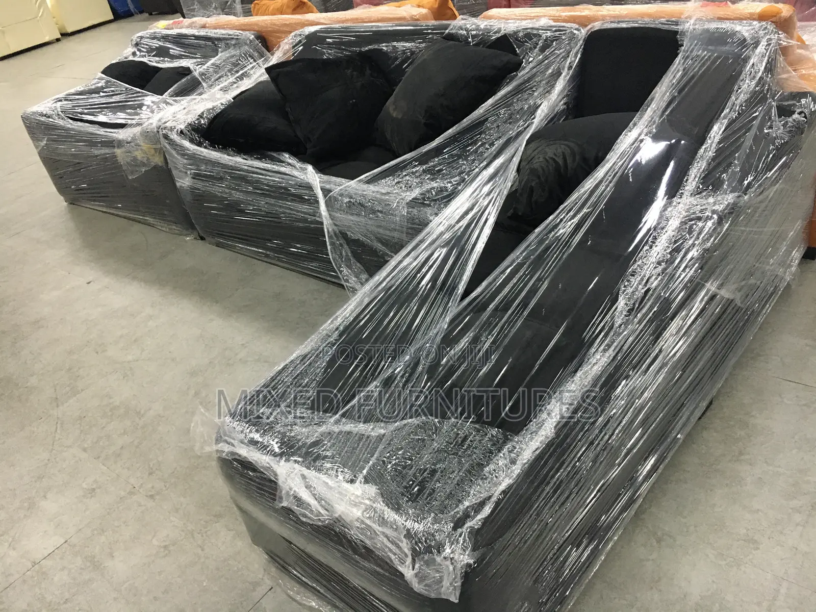 Sofa L Shape + 2 In 1(Sewed )