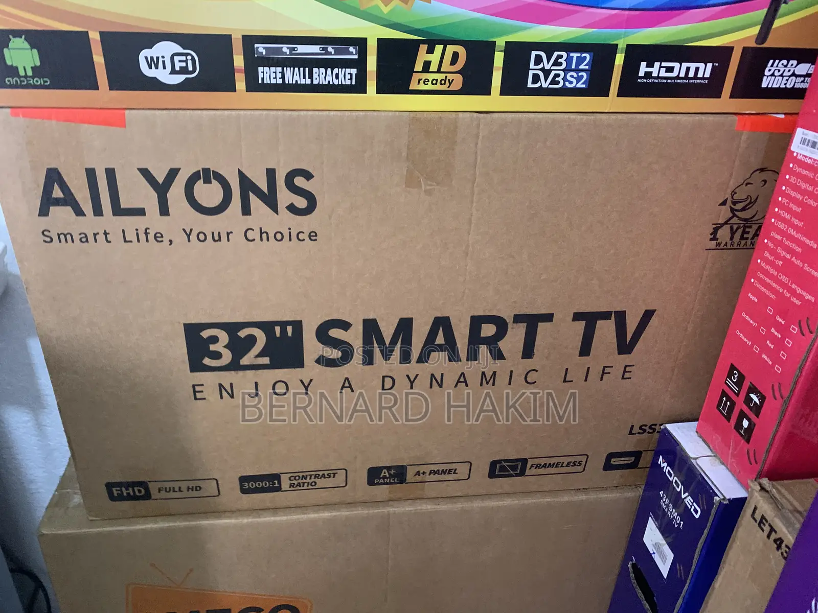 Ailyons 32” Smart Tv Digital Satellite