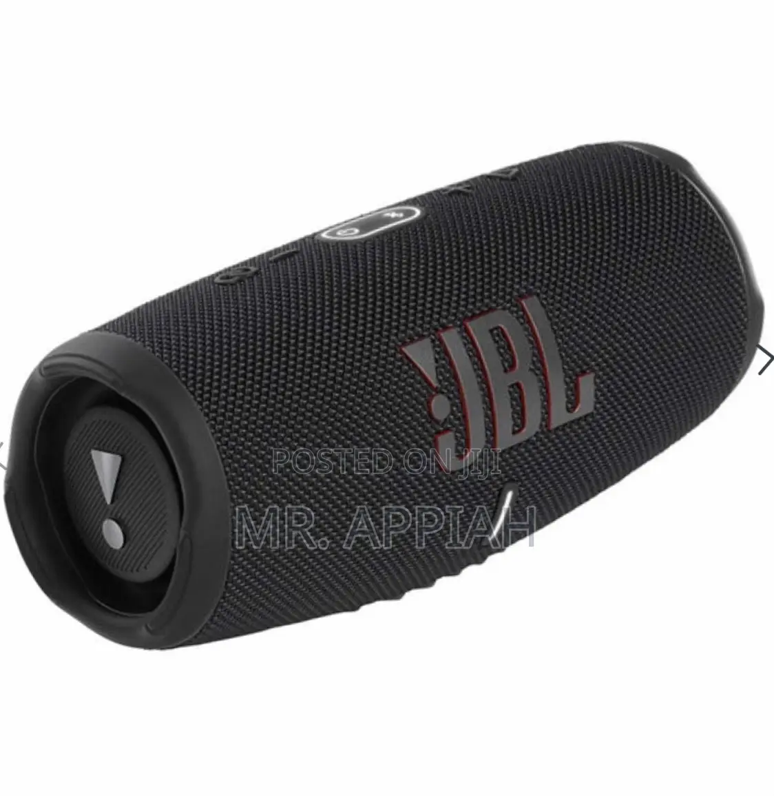 Sleek JBL Charge 5 Portable Bluetooth Speaker(Black).