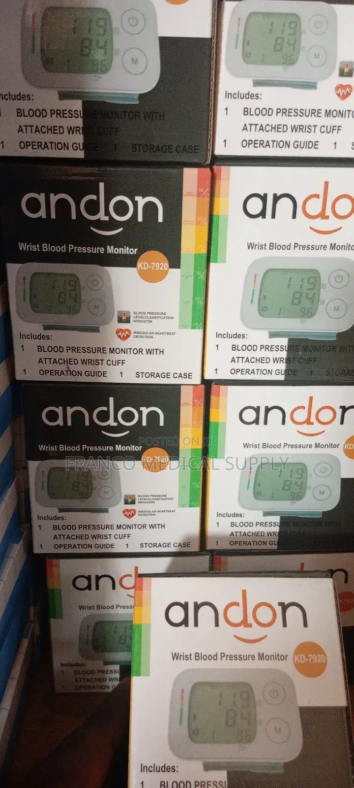 Wrist Blood Pressure Monitor (Andon)