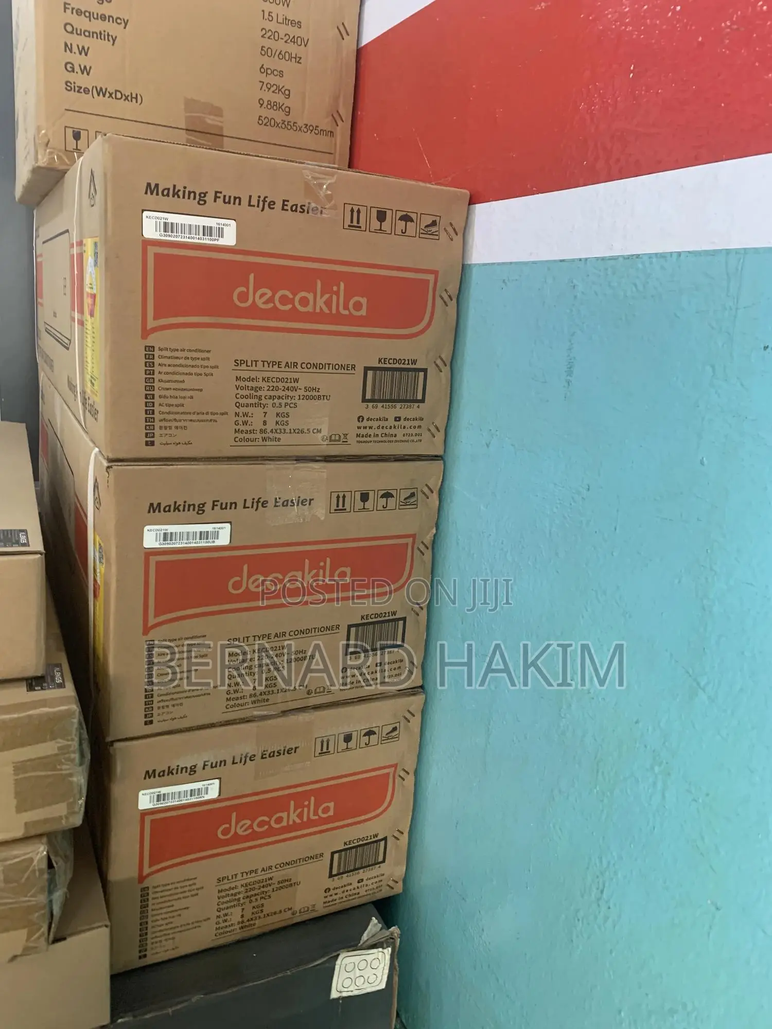 Decakila 1.5hp Air Conditioner Unit Split R410