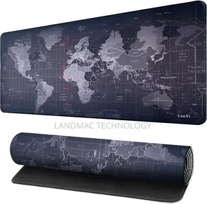 Large World Map Pattern Game Mouse Pad Keyboard Mat
