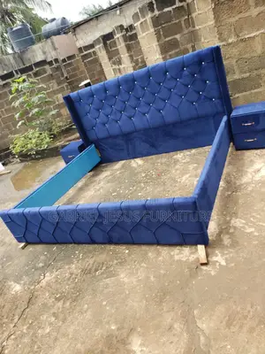 King Size Bed Frame With Side Drawers Available
