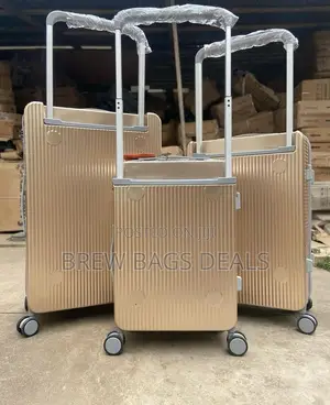 Original Jony Wide Puller Fiber Anticrack 3set Gold Suitcase