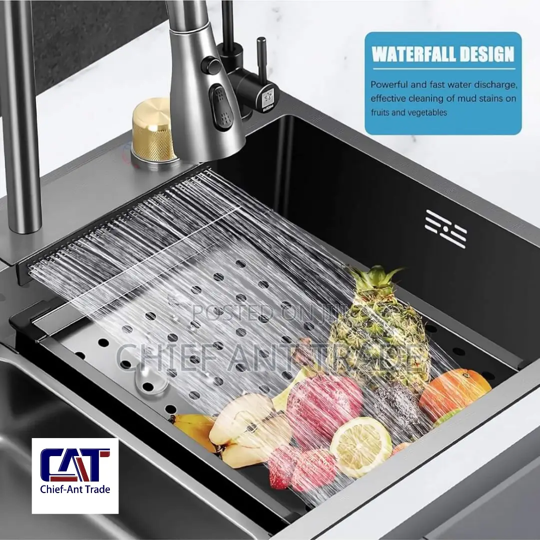 Waterfall Kitchen Sink. Luxury. 7546