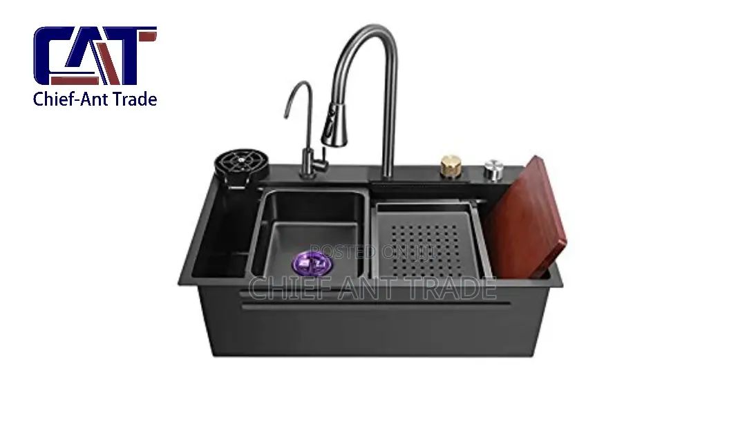 Waterfall Kitchen Sink. Luxury. 7546
