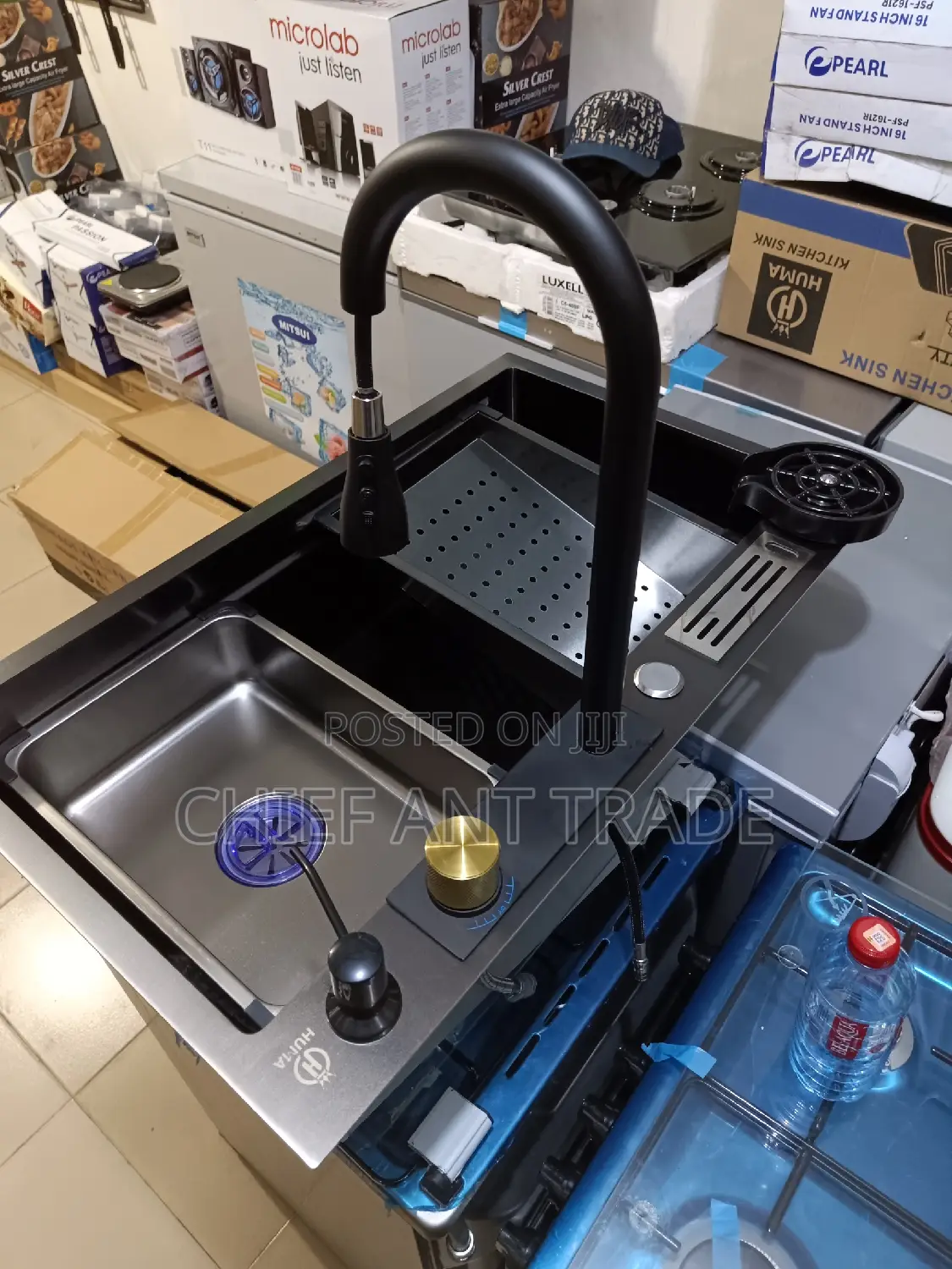 Waterfall Kitchen Sink. Luxury. 7546