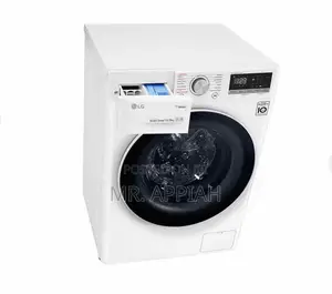 Quality LG F4V5RYP0W Front Load Electric Washing Machine.