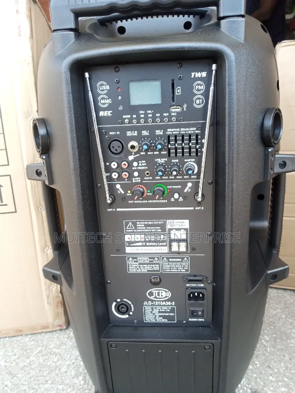 JLD Rechargeable Speaker '15' Inches