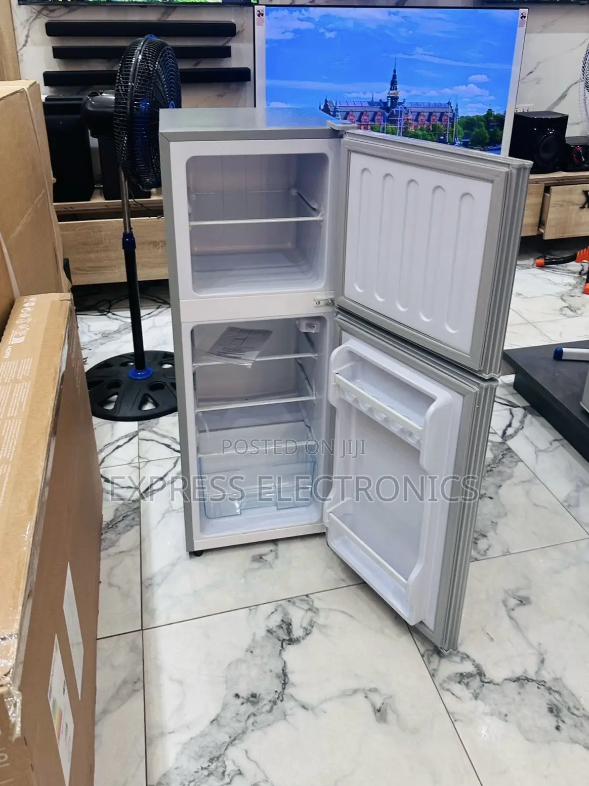 Brand New Grey Nasf2-13fl Double Door Fridge Nasco