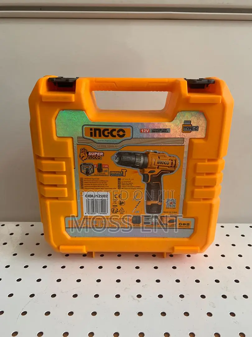 Ingco Impact Drill 12v USB-C + 2 Battery - Cidli12202