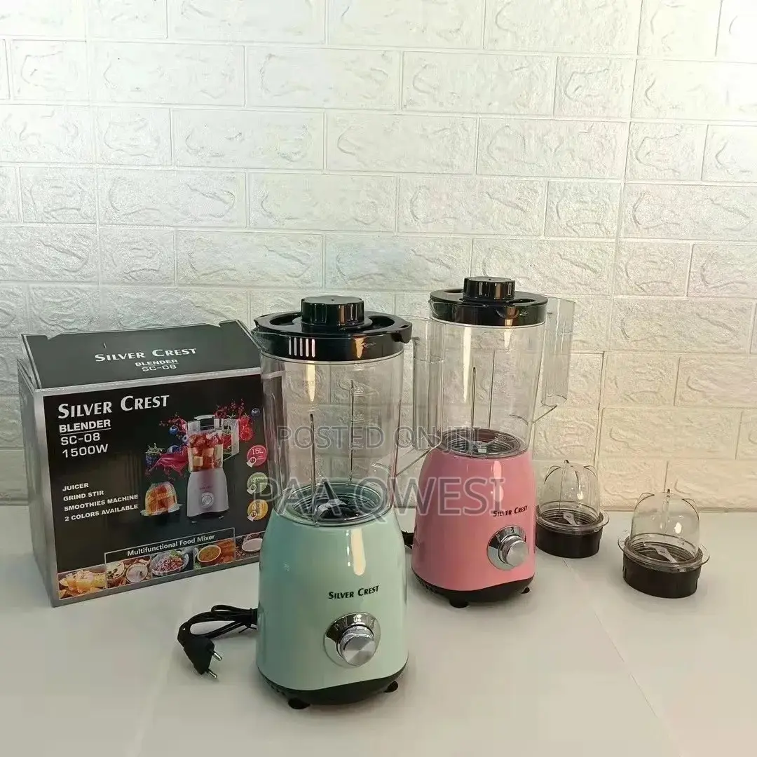 2 in 1 Kitchen Use Silver Crest Blender