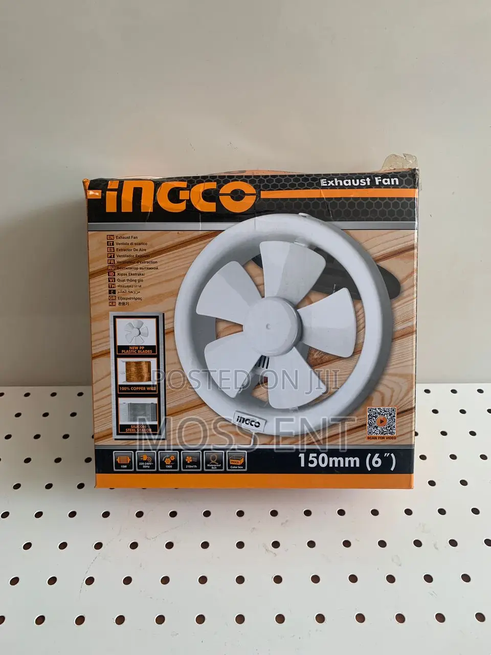 Ingco Exhaust Fan 15w 6" - C12 - Ef1561
