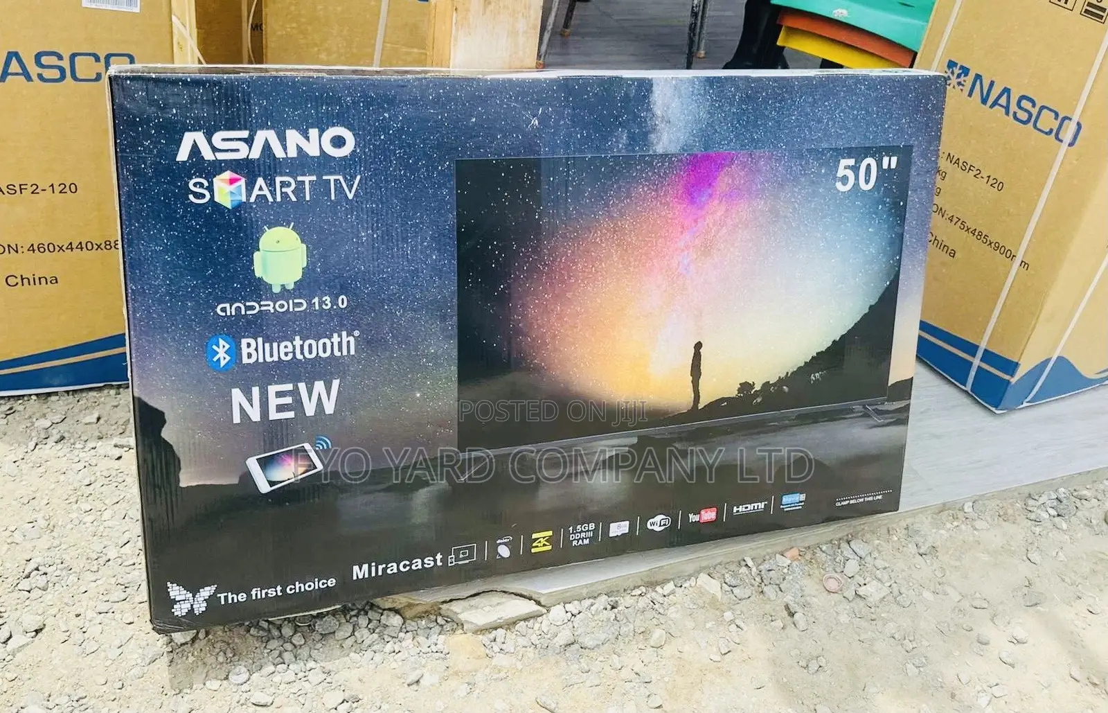 Asano SMART FHD Smart Android 50 Inches TV Frameless Screen in Accra