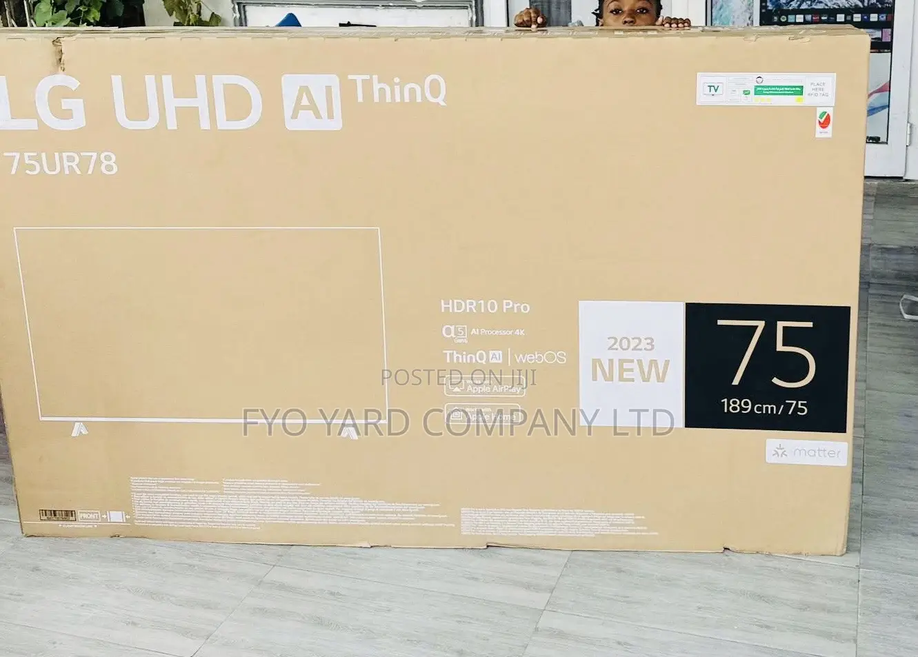 LG 75 Inch Ur8000 Series LED Uhd Smart Webos Thinq Ai TV