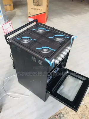 New Black Gas Oven 50/50 4burner