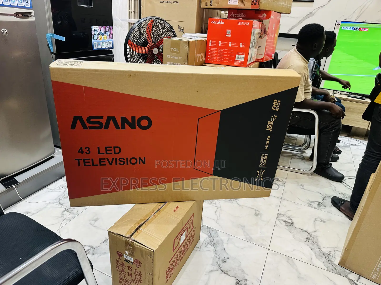 Available Now Slim FHD Asano Smart 43” Television