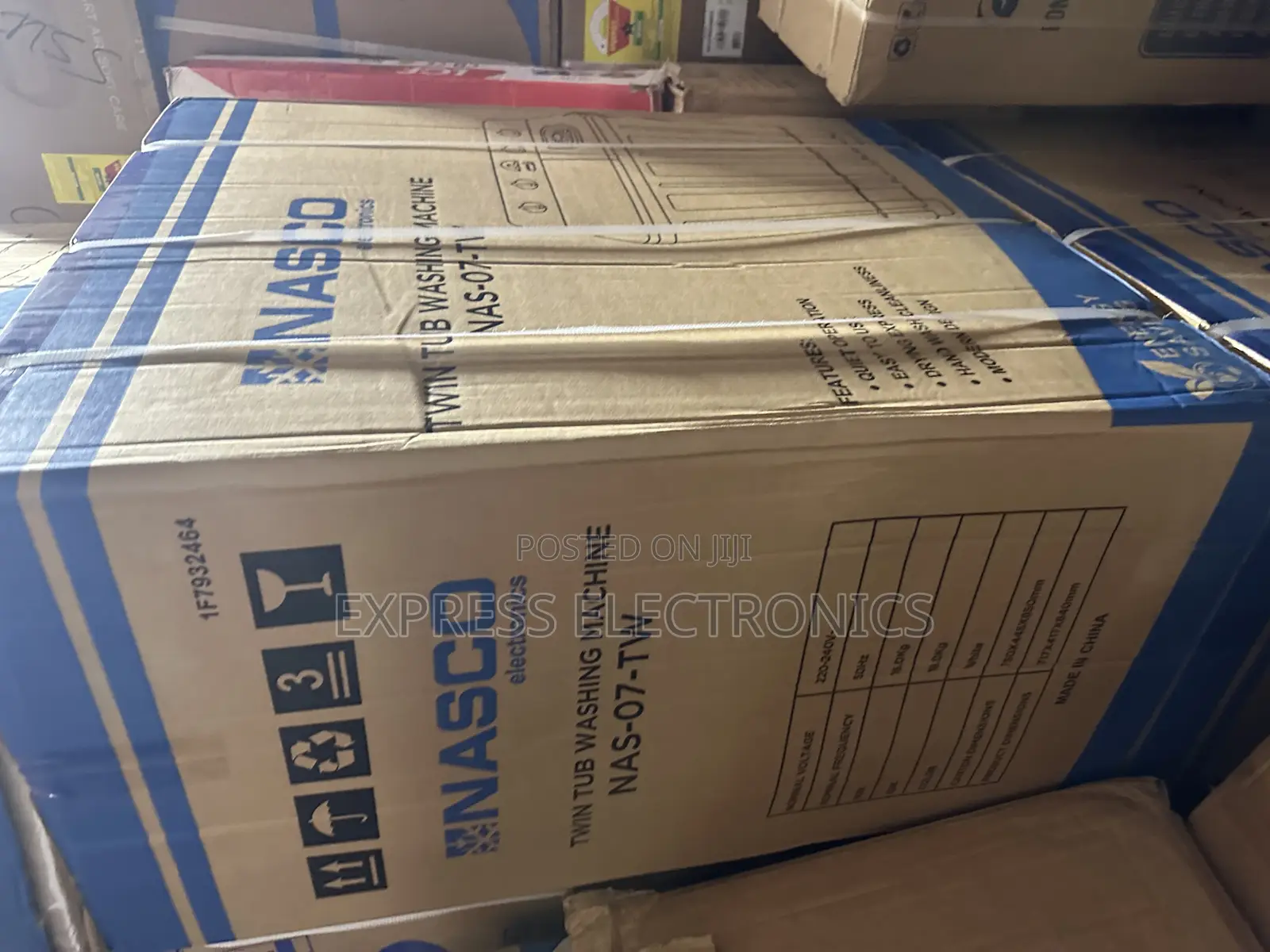Brand New White Washing Machine 7kg Top Load Nasco