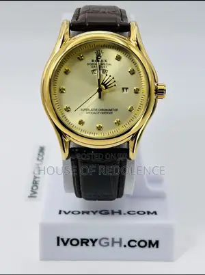 High Quality Rolex Leather Watch