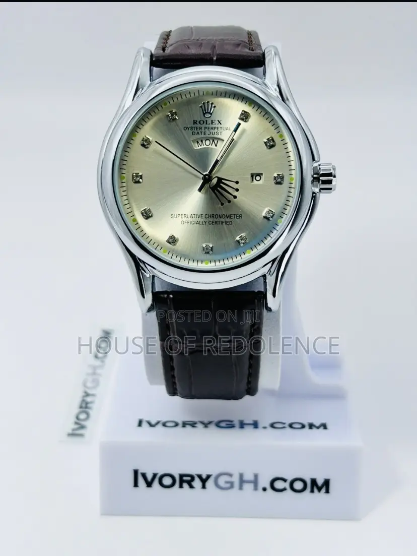 Quality Rolex Leather Watch