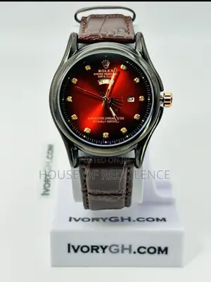 High Quality Rolex Leather Watch