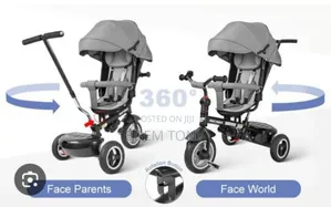 Besrey 8 in 1 Kids Tricycle Stroller, With Push Handle.