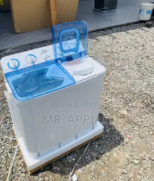 Sleek Nasco 7kg Semi-Automatic Electric Washing Machine.