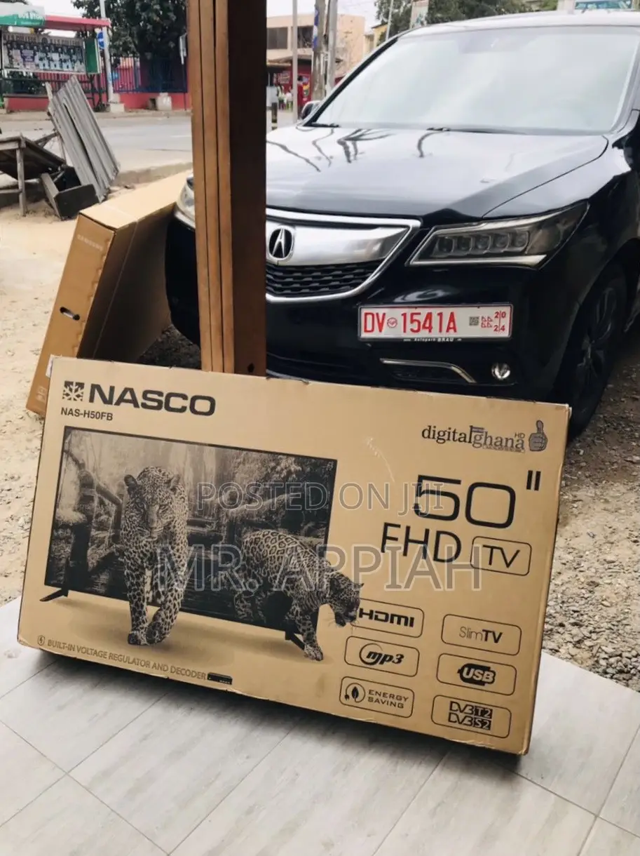 Sleek Nasco 50 Inch FHD Digital Satellite Electric Tv.